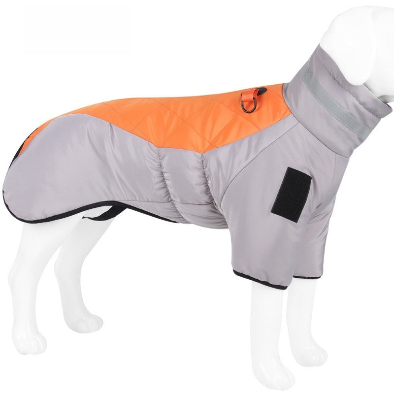 Dog Cape Winter Coat Reflective Thickened Warm Pet Clothing for Medium Small Dogs
