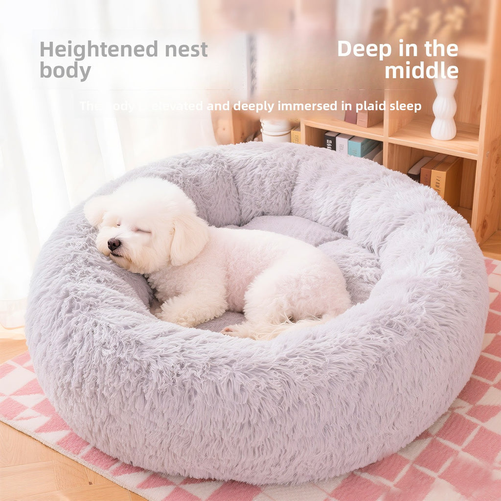 Coated and warm dog bed sofa