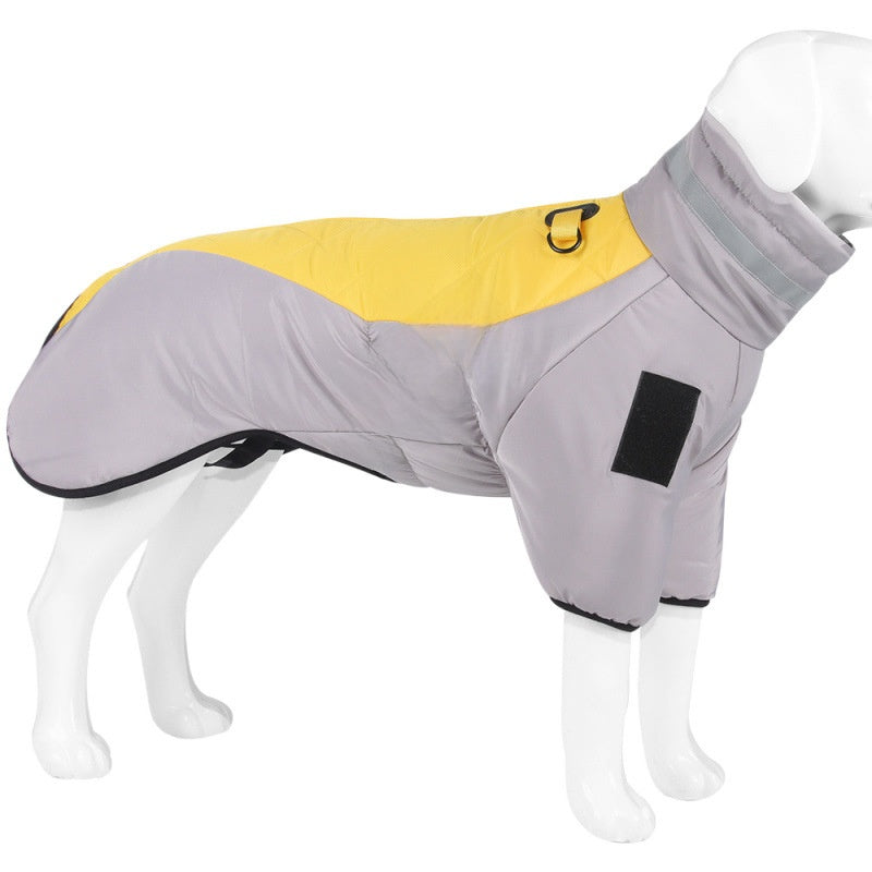 Dog Cape Winter Coat Reflective Thickened Warm Pet Clothing for Medium Small Dogs