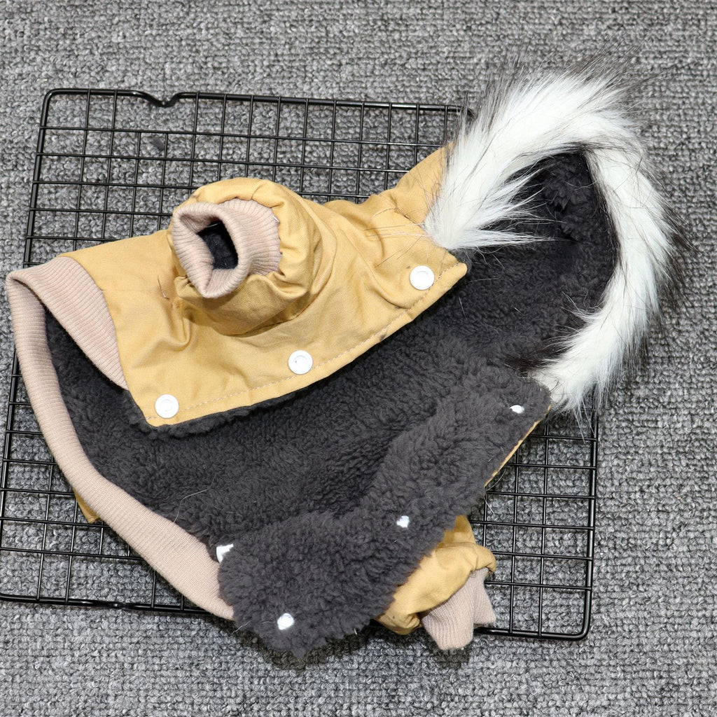 Thickened Winter Dog Clothes for Small Breeds Sporty Style Pet Apparel