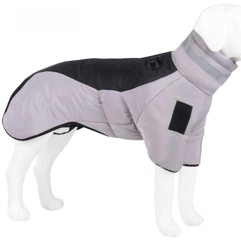 Dog Cape Winter Coat Reflective Thickened Warm Pet Clothing for Medium Small Dogs
